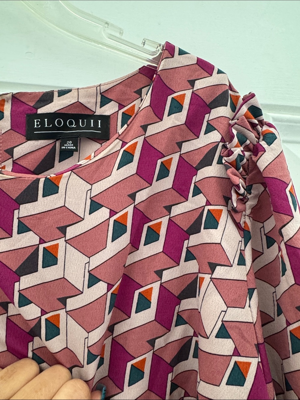 Eloquii Pink Shift Dress